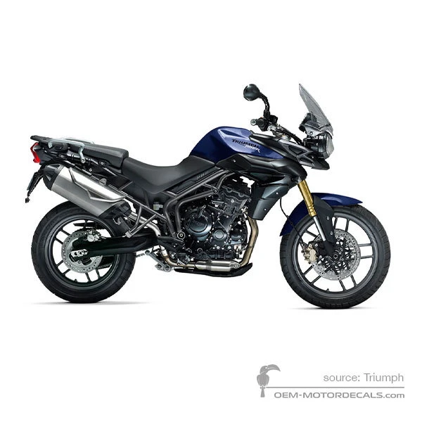 Pegatinas para Triumph TIGER 800 2013 - Azul • Triumph Pegatinas OEM