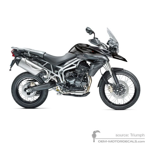 Aufkleber für Triumph TIGER 800XC 2011 - Schwarz • Triumph OEM-Aufkleber