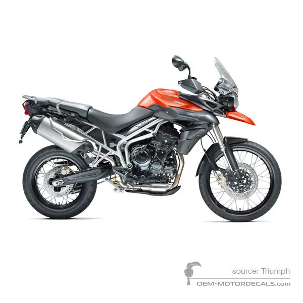 Adesivi per Triumph TIGER 800XC 2012 - Arancione • Triumph Adesivi OEM