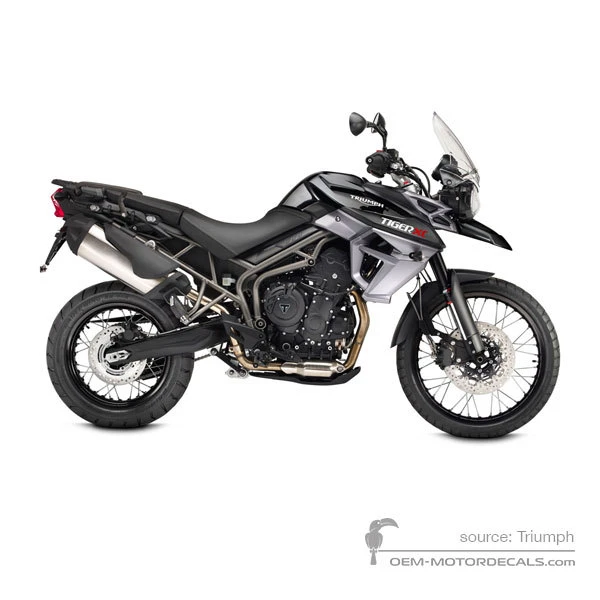 Pegatinas para Triumph TIGER 800XC 2017 - Negro • Triumph Pegatinas OEM