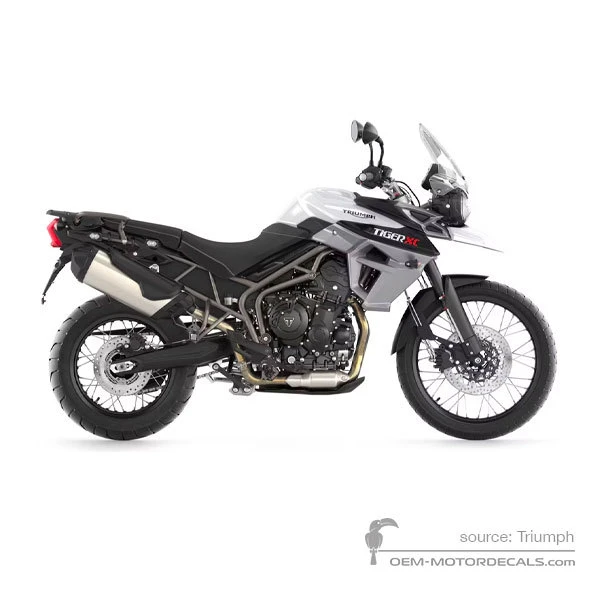 Aufkleber für Triumph TIGER 800XC 2017 - Weiss • Triumph OEM-Aufkleber