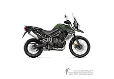 Aufkleber für Triumph TIGER 800XCa 2018 - Grün • Triumph OEM-Aufkleber