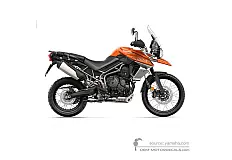 Aufkleber für Triumph TIGER 800XCa 2018 - Orange • Triumph OEM-Aufkleber