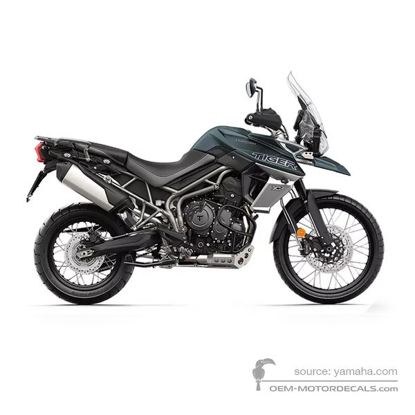 Adesivi per Triumph TIGER 800XCa 2019 - Verde • Triumph Adesivi OEM