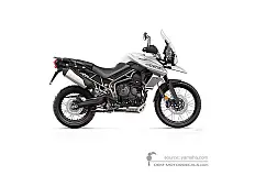 Stickers voor Triumph TIGER 800XCa 2020 - Wit • Triumph OEM Stickers