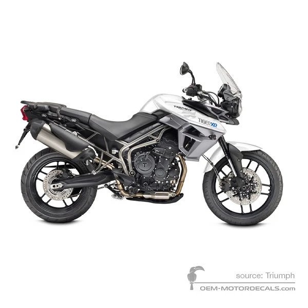 Aufkleber für TRIUMPH TIGER 800XR 2015 - Weiss • Triumph OEM-Aufkleber