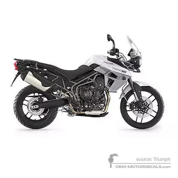 Naklejki do TRIUMPH TIGER 800XR 2017 - Biały • Triumph Naklejki OEM