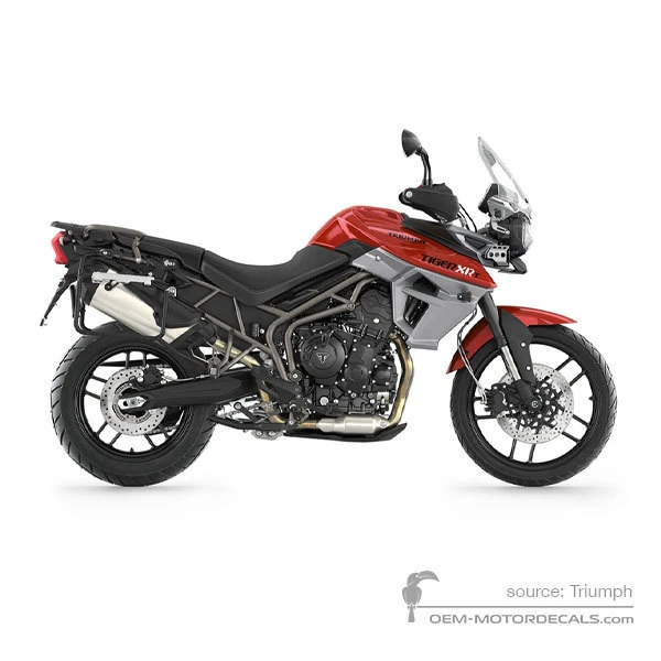 Aufkleber für Triumph TIGER 800XRt 2016 - Orange • Triumph OEM-Aufkleber