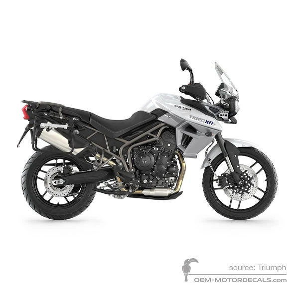 Aufkleber für Triumph TIGER 800XRt 2016 - Weiss • Triumph OEM-Aufkleber
