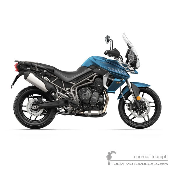 Aufkleber für Triumph TIGER 800XRt 2018 - Blau • Triumph OEM-Aufkleber