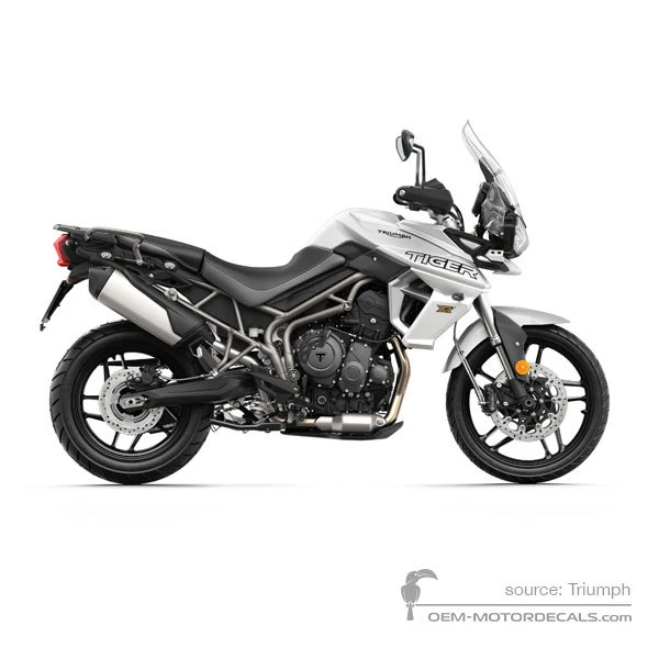 Stickers voor Triumph TIGER 800XRt 2020 - Wit • Triumph OEM Stickers