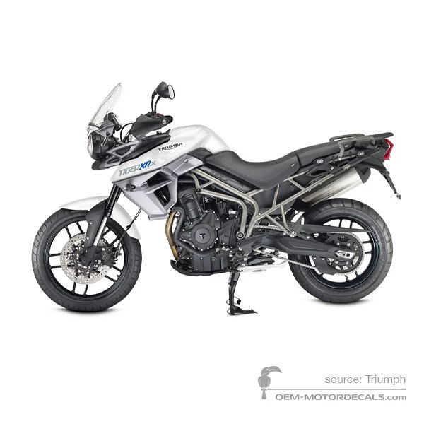 Decals for Triumph TIGER 800XRx 2016 - White • Triumph OEM Decals
