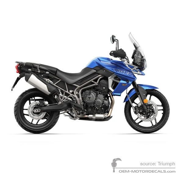 Naklejki do Triumph TIGER 800XRx 2018 - Niebieski • Triumph Naklejki OEM