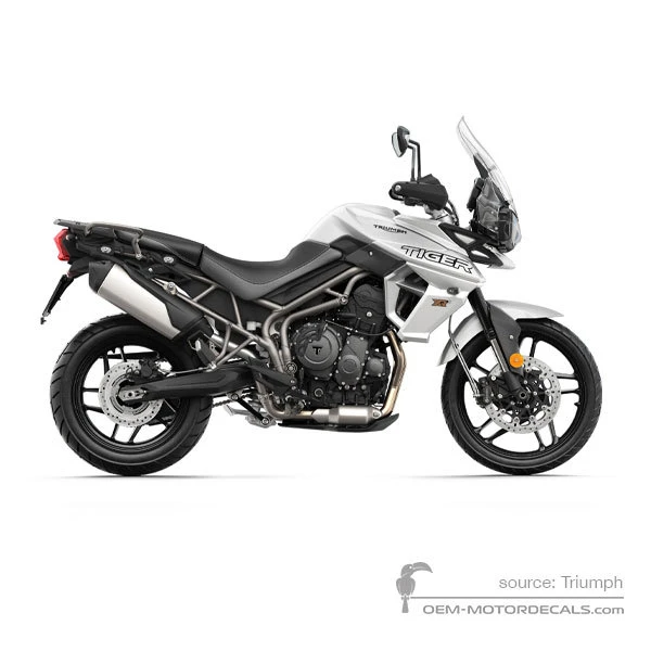 Aufkleber für Triumph TIGER 800XRx 2019 - Weiss • Triumph OEM-Aufkleber