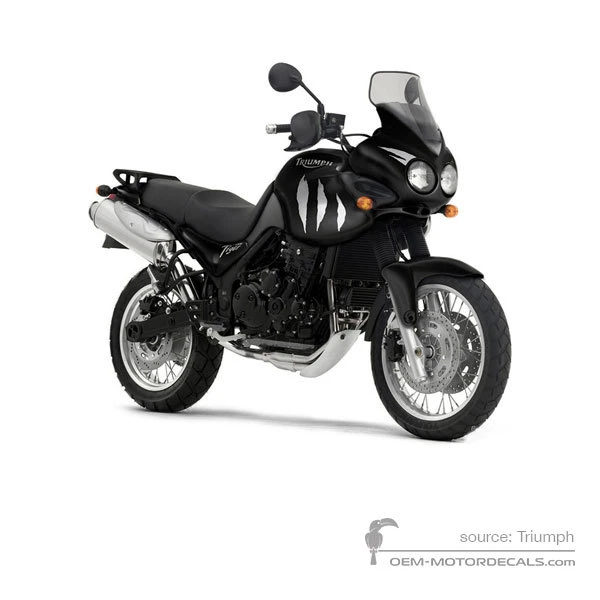 Aufkleber für Triumph TIGER 955i 2003 - Schwarz • Triumph OEM-Aufkleber