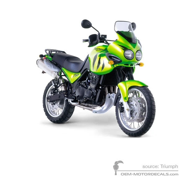 Pegatinas para Triumph TIGER 955i 2002 - Verde • Triumph Pegatinas OEM