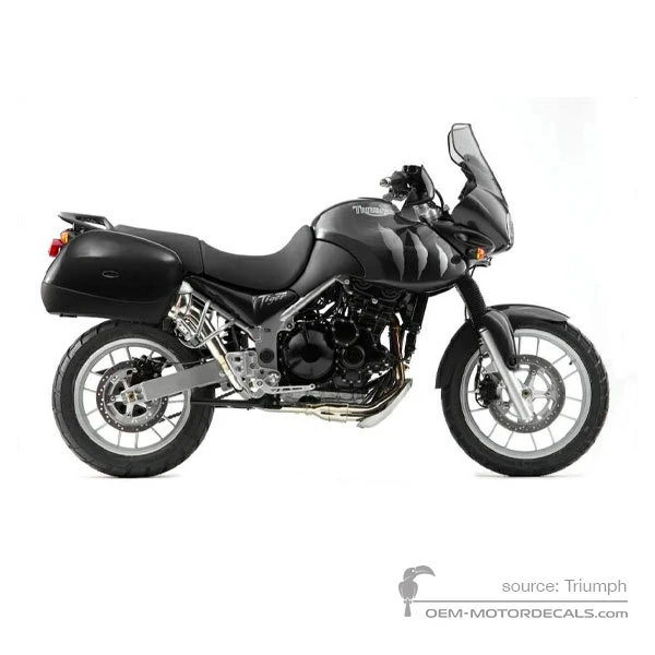 Aufkleber für Triumph TIGER 955i 2005 - Schwarz • Triumph OEM-Aufkleber