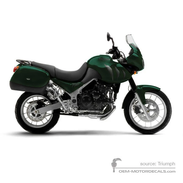 Aufkleber für Triumph TIGER 955i 2005 - Grün • Triumph OEM-Aufkleber