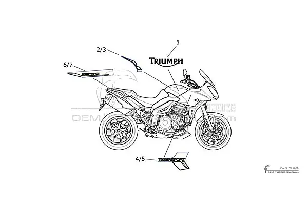 Triumph TIGER SPORT 1050 2013 - Blanc