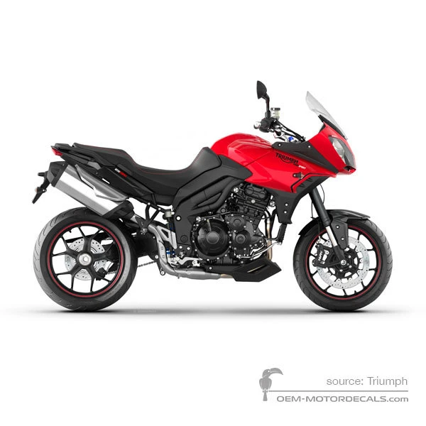 Adesivi per Triumph TIGER SPORT 1050 2016 - Rosso • Triumph Adesivi OEM