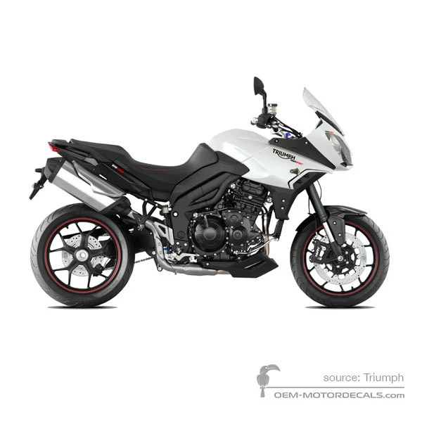 Aufkleber für Triumph TIGER SPORT 1050 2015 - Weiss • Triumph OEM-Aufkleber