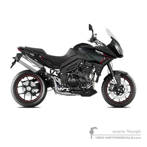 Aufkleber für Triumph TIGER SPORT 1050 2015 - Schwarz • Triumph OEM-Aufkleber