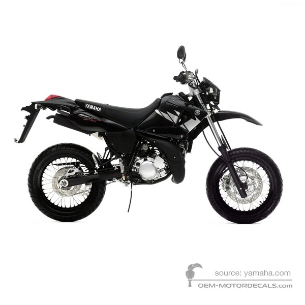 Pegatinas para Yamaha DT125X 2005 - Negro • Yamaha Pegatinas OEM