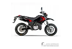 Aufkleber für Yamaha DT125X 2006 - Schwarz • Yamaha OEM-Aufkleber