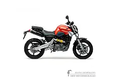 Autocollants pour Yamaha MT03 2007 - Orangé • Yamaha Autocollants OEM