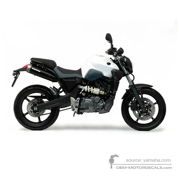 Aufkleber für Yamaha MT03 2007 - Grau • Yamaha OEM-Aufkleber