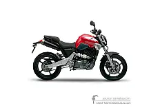 Decals for Yamaha MT03 2008 - Red • Yamaha OEM Decals