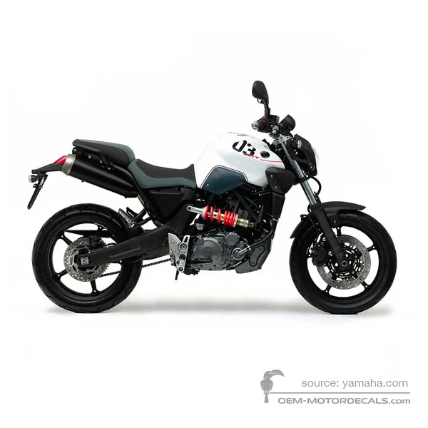Pegatinas para Yamaha MT03 2011 - Blanco • Yamaha Pegatinas OEM