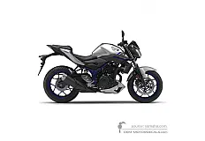 Autocollants pour Yamaha MT03 2016 - Argent • Yamaha Autocollants OEM