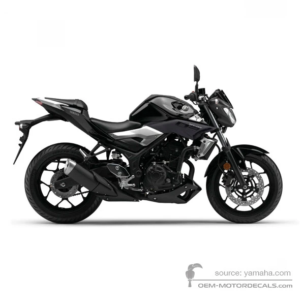 Stickers voor Yamaha MT03 2016 - Zwart • Yamaha OEM Stickers