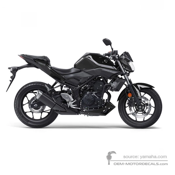Decals for Yamaha MT03 2018 - Black • Yamaha OEM Decals