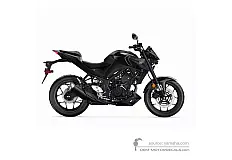 Stickers voor Yamaha MT03 2020 - Zwart • Yamaha OEM Stickers