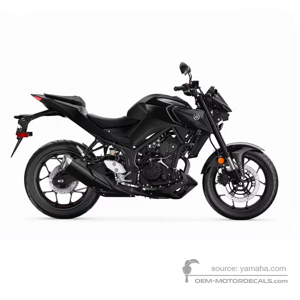 Aufkleber für Yamaha MT03 2020 - Schwarz • Yamaha OEM-Aufkleber