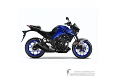 Pegatinas para Yamaha MT03 2020 - Azul • Yamaha Pegatinas OEM
