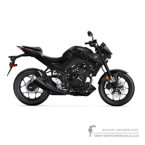 Decals for Yamaha MT03 2022 - Black • Yamaha OEM Decals