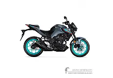 Decals for Yamaha MT03 2022 - Gray • Yamaha OEM Decals