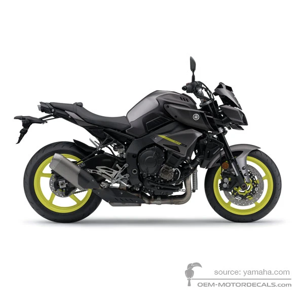Stickers voor Yamaha MT10 2018 - Grijs • Yamaha OEM Stickers