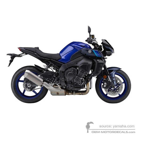 Decals for Yamaha MT10 2022 - Blue • Yamaha OEM Decals
