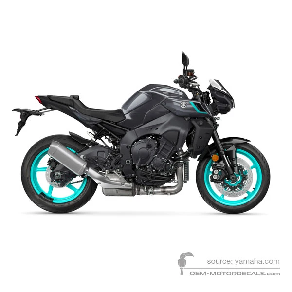 Adesivi per Yamaha MT10 2024 - Grigio scuro • Yamaha Adesivi OEM