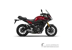 Aufkleber für Yamaha TRACER 900 2016 - Rot • Yamaha OEM-Aufkleber