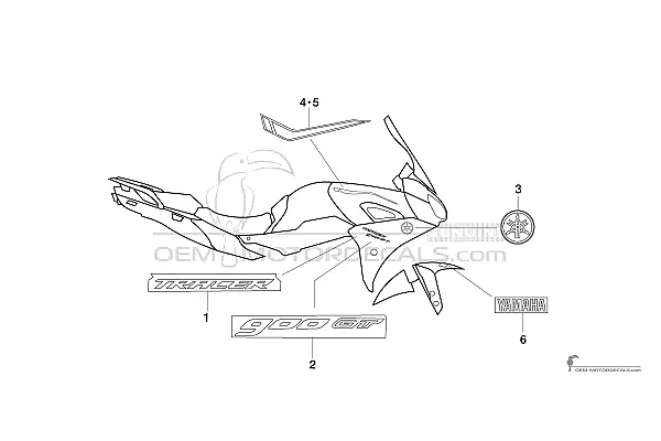 Yamaha TRACER 900 GT 2019 - Zwart