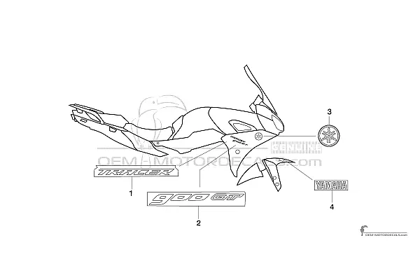 Yamaha TRACER 900 GT 2018 - Blau