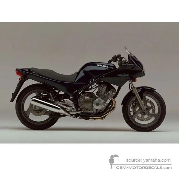 Decals for Yamaha XJ600S DIVERSION 1992 - Blue • Yamaha OEM Decals