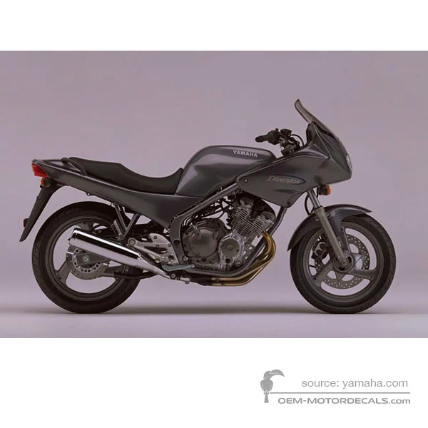 Stickers voor Yamaha XJ600S DIVERSION 1994 - Grijs • Yamaha OEM Stickers