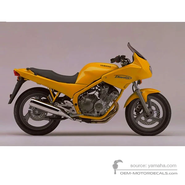 Adesivi per Yamaha XJ600S DIVERSION 1994 - Giallo • Yamaha Adesivi OEM