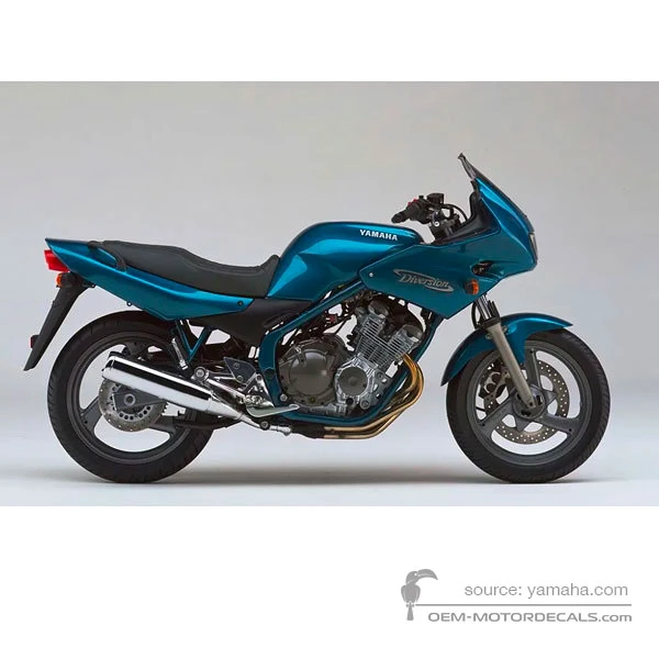 Adesivi per Yamaha XJ600S DIVERSION 1997 - Azureblue • Yamaha Adesivi OEM